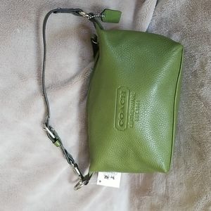 Coach mini purse with strap - green